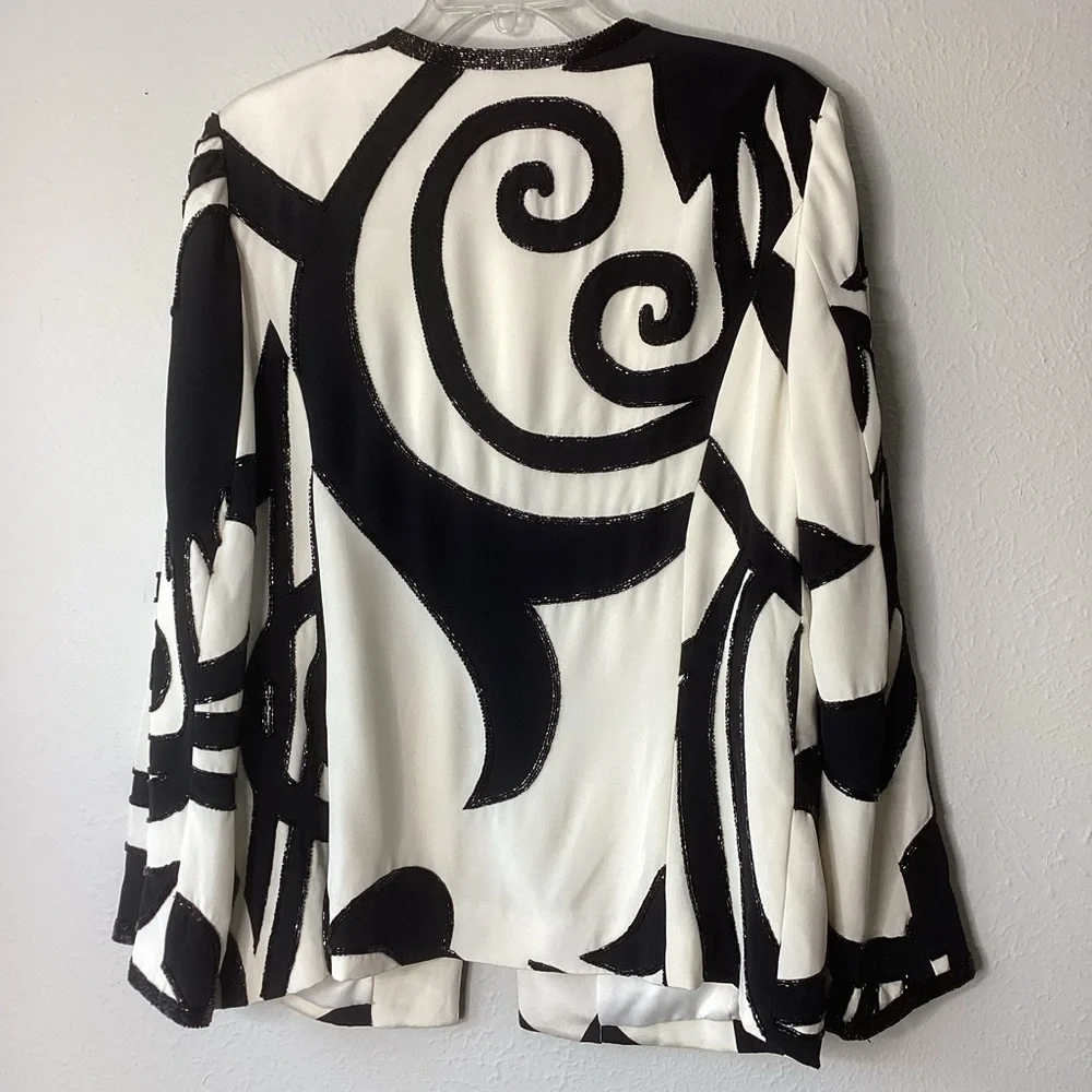St. John Silk Beaded Jacket 10 - Picture 2 of 12